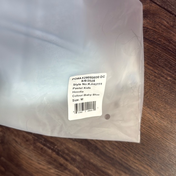 Comfrt kids Pastel Limited Collection Hoodie Hooded Sweatshirt NEW Baby Blue 10 - Picture 6 of 6